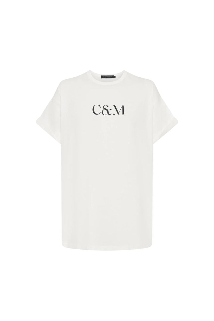 Huntington C&M Tee | White W Black