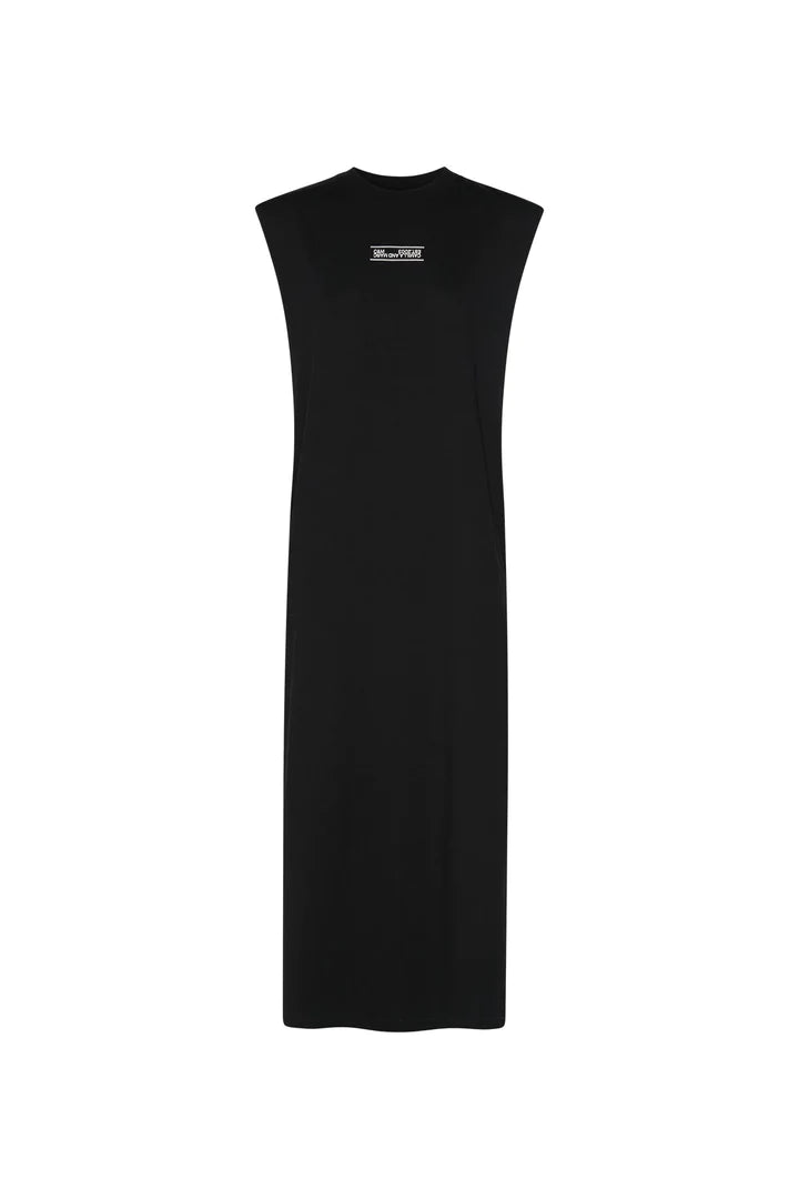 Emery Logo Tank Dress | Black