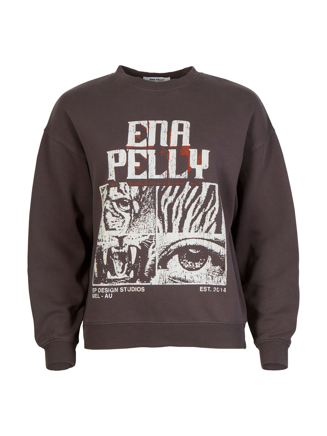 Eye Of The Tiger Sweater | Charcoal