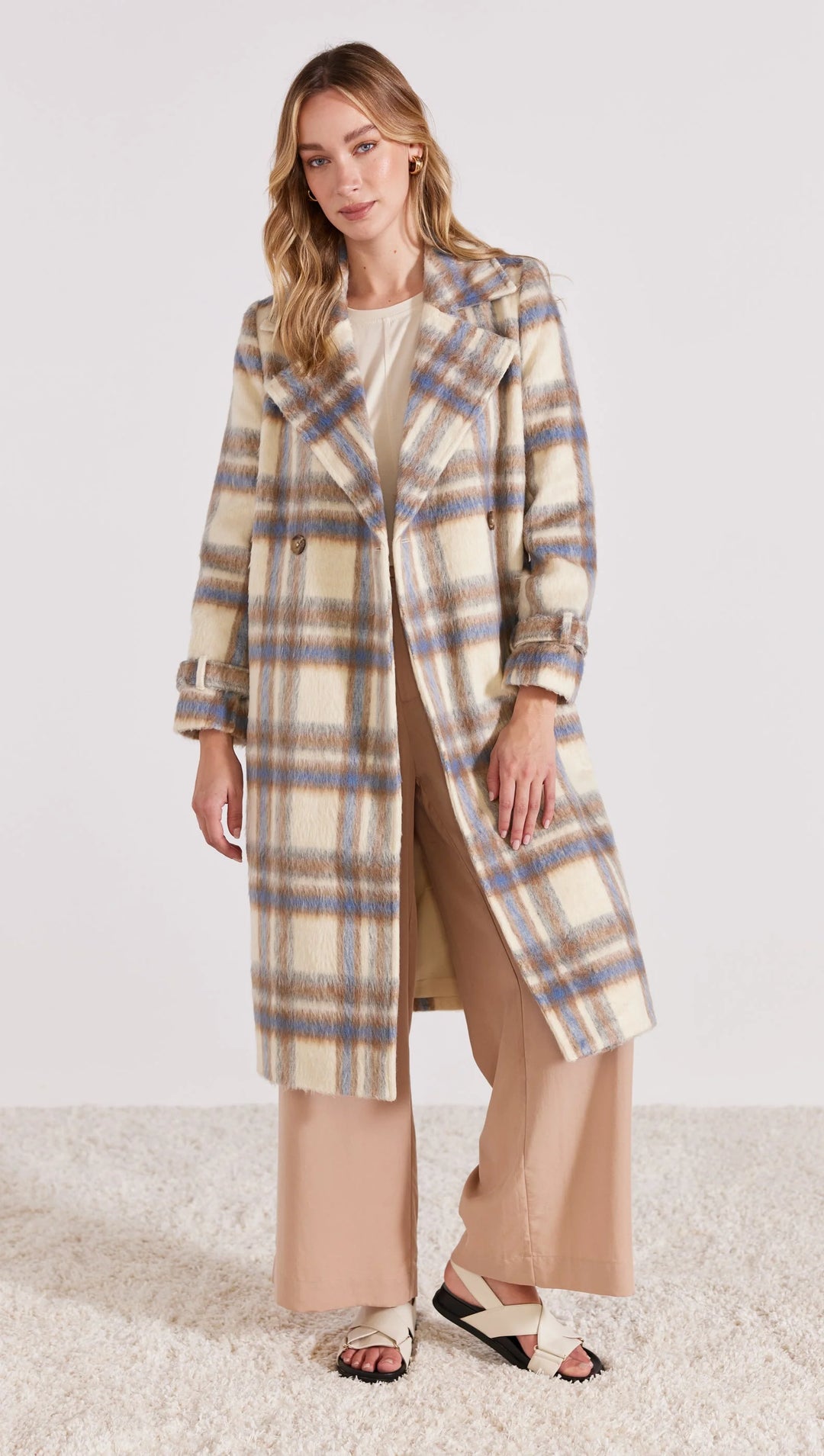 Keaton Check Coat