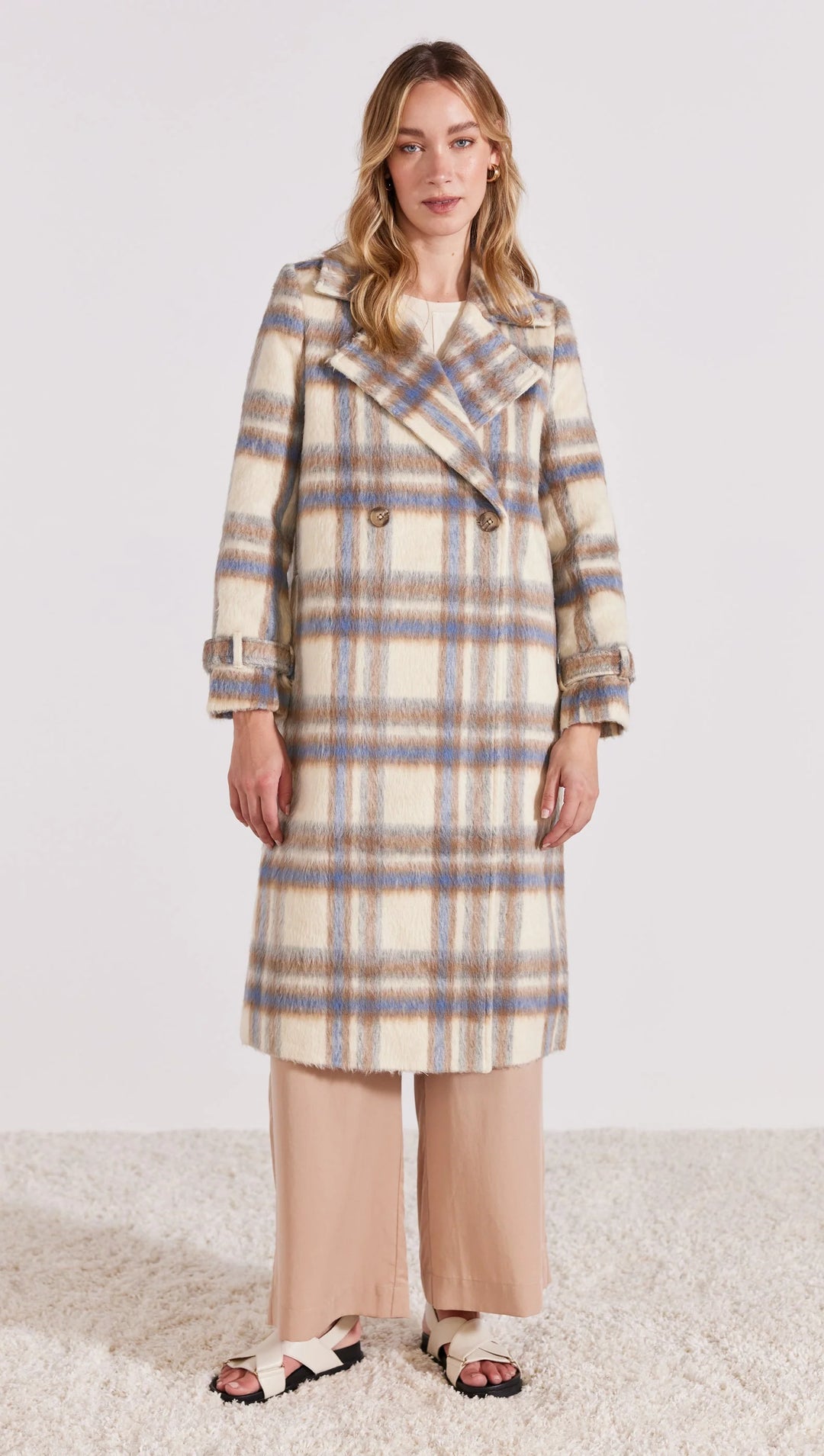 Keaton Check Coat