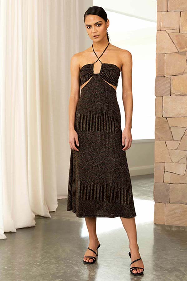 Dulci Dress | Metallic
