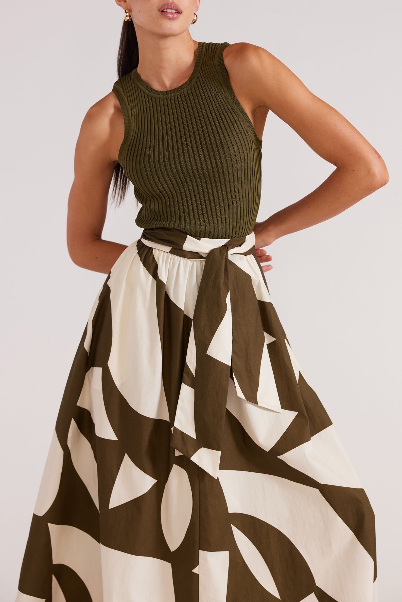 Moda Midi Skirt | Olive