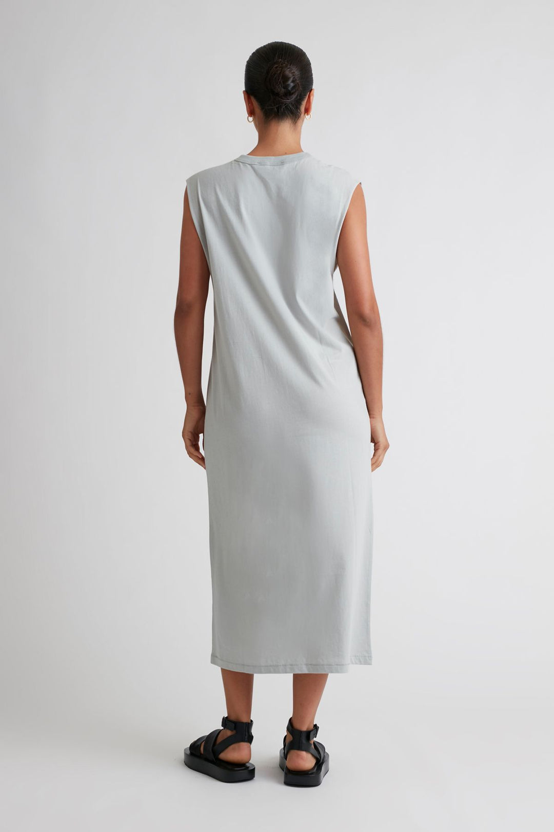 Harrison Sleeveless Tank Dress | Eucalyptus