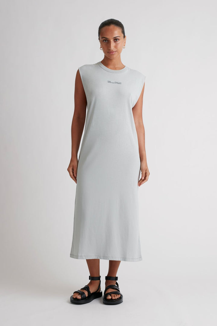 Harrison Sleeveless Tank Dress | Eucalyptus