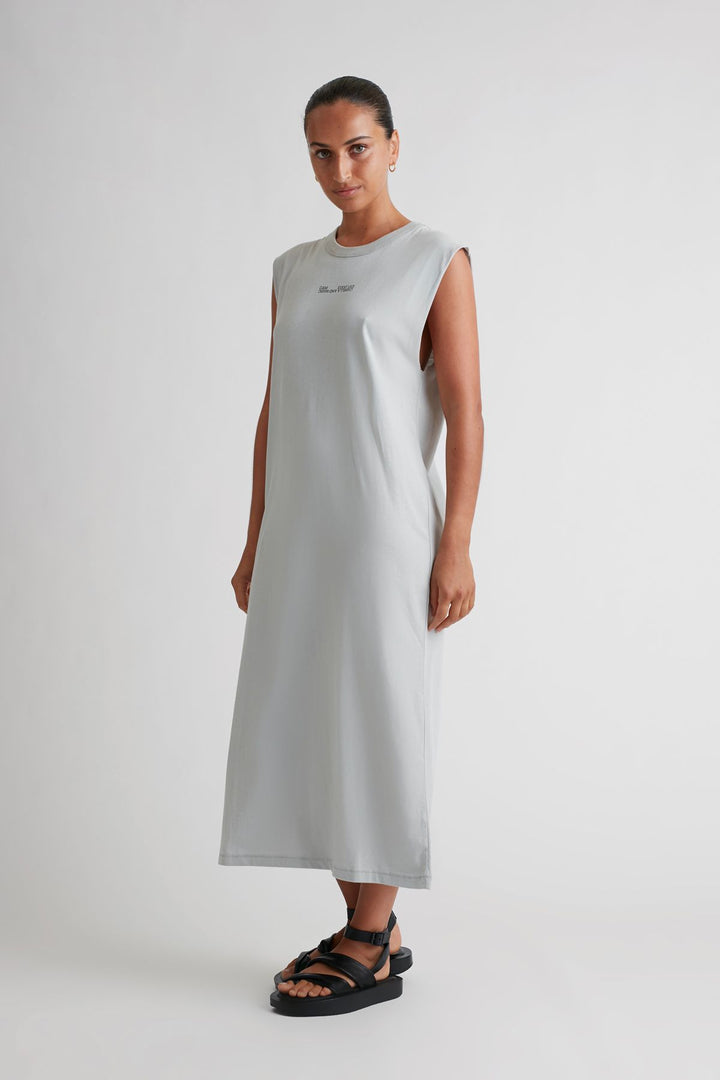 Harrison Sleeveless Tank Dress | Eucalyptus