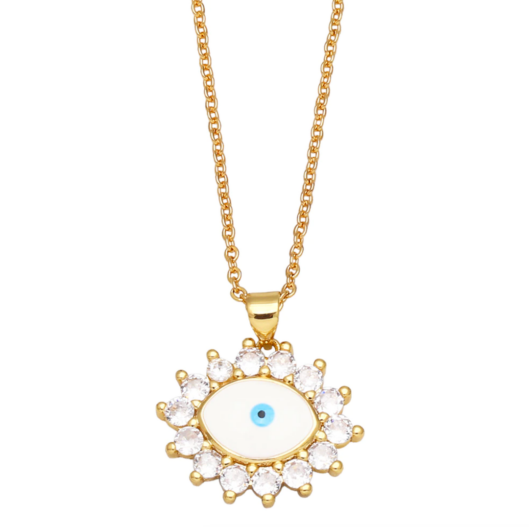 Cleos Eye Necklace | Gold