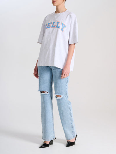 Collegiate Pelly Tee | White Marle