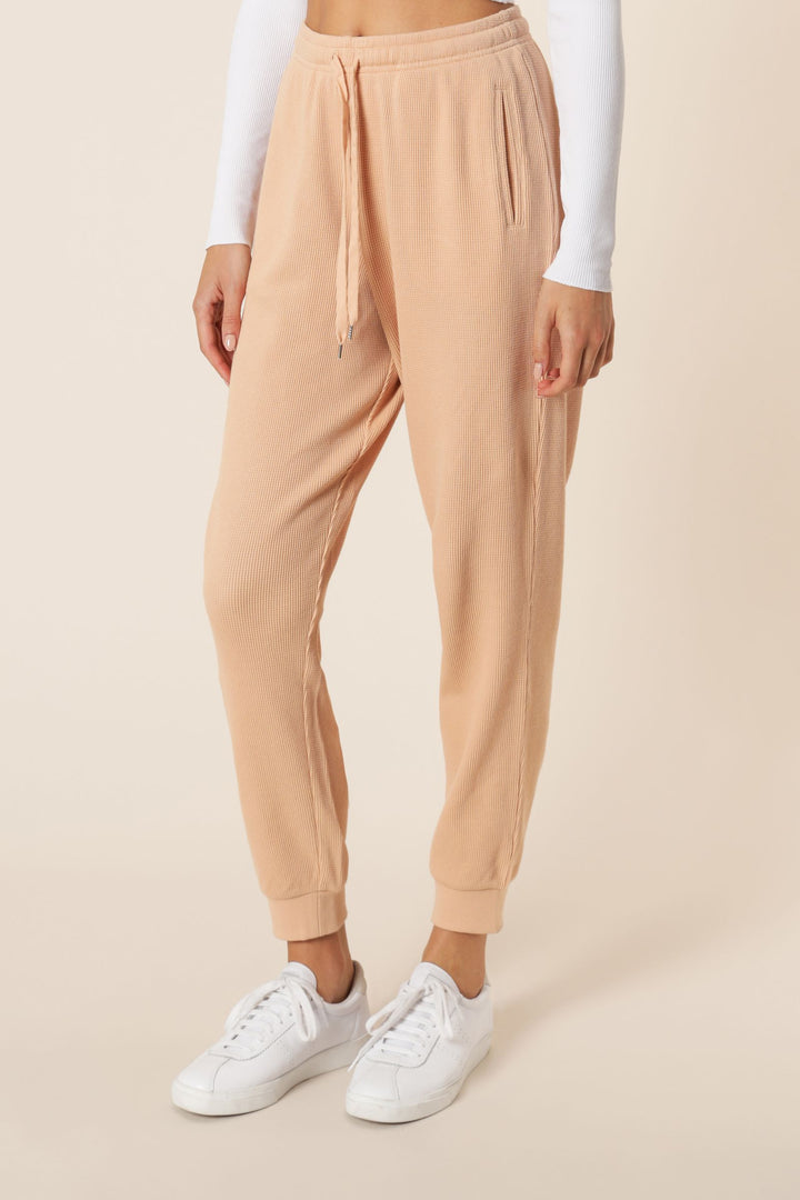 Uma Waffle Trackpant | Biscuit