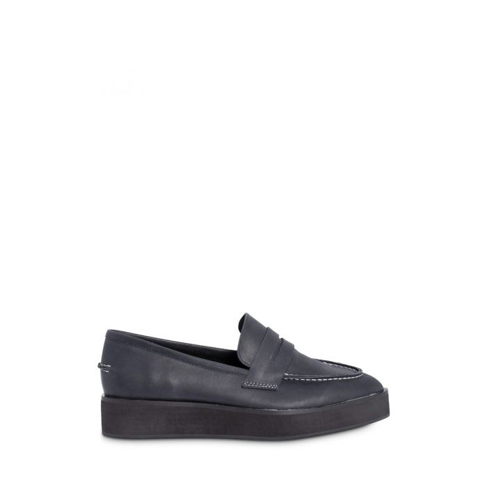 Eliza Black Flatform Loafer