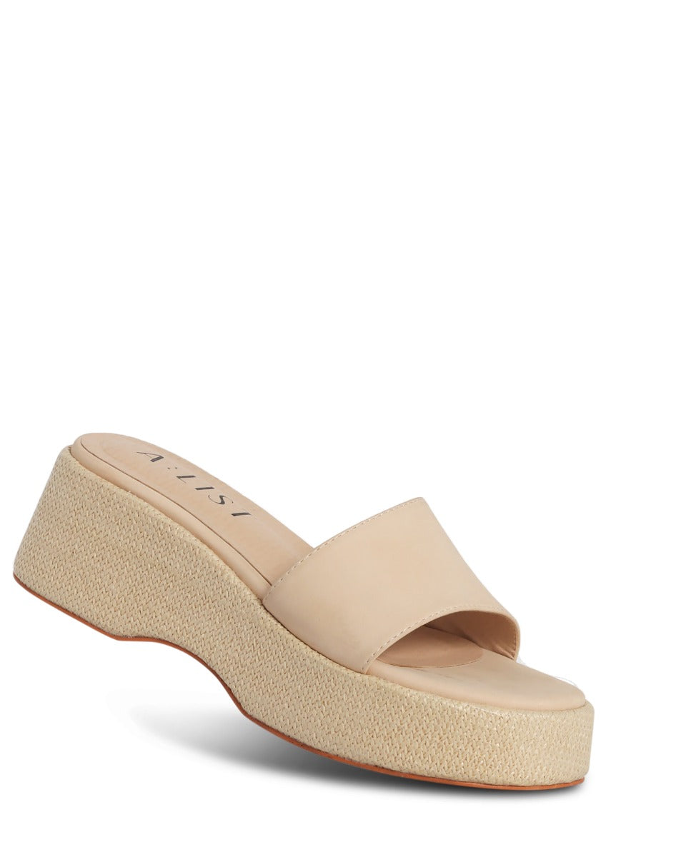 Parks Weave Wedge | Camel/ Natural