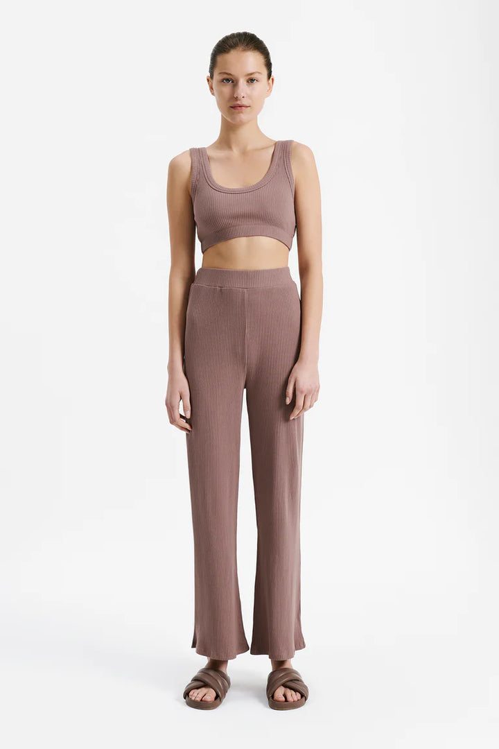 Lounge Rib Crop | Soot