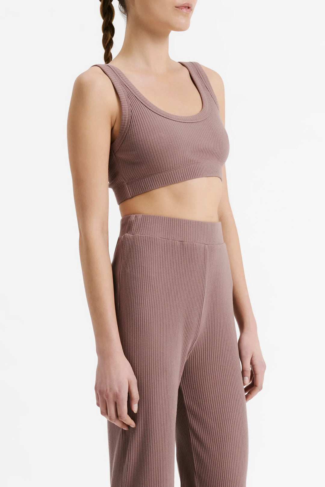 Lounge Rib Crop | Soot