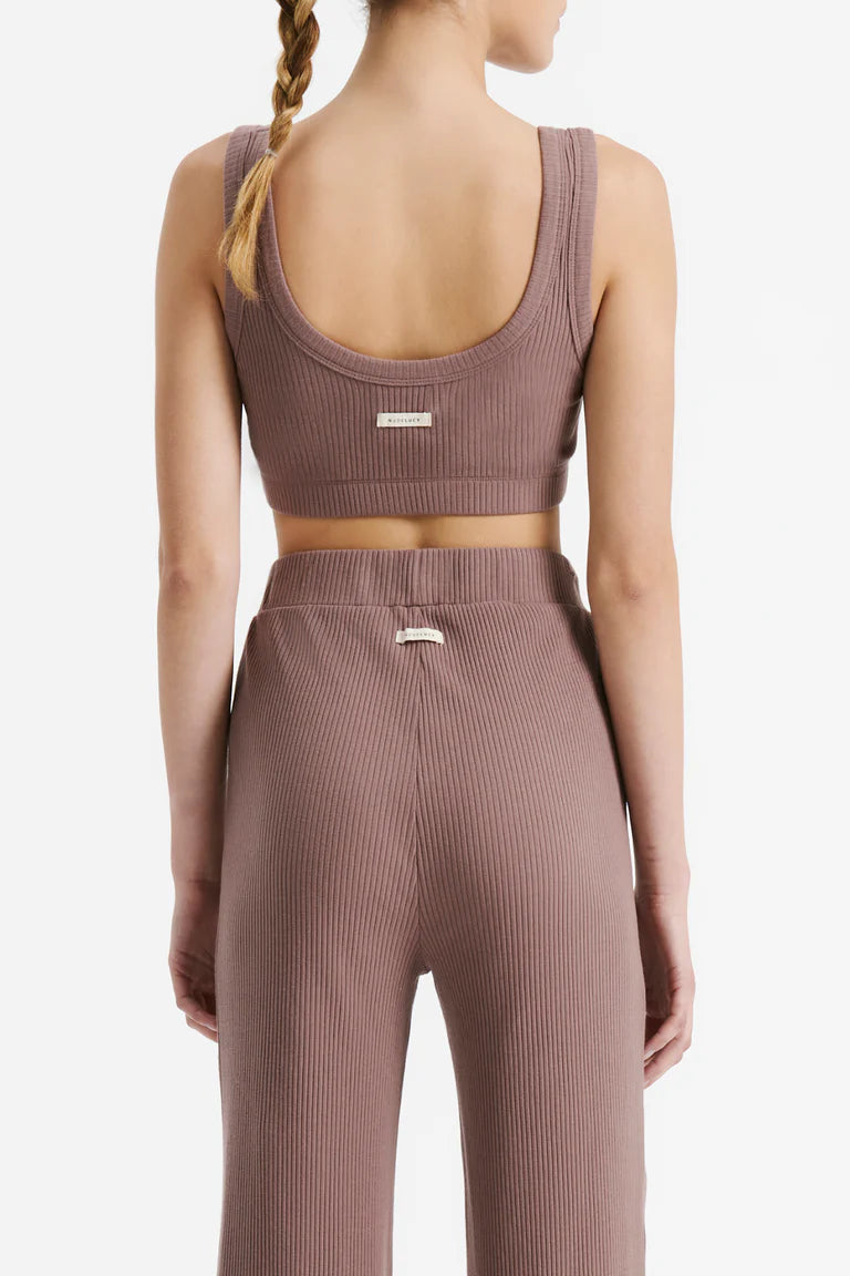 Lounge Rib Crop | Soot