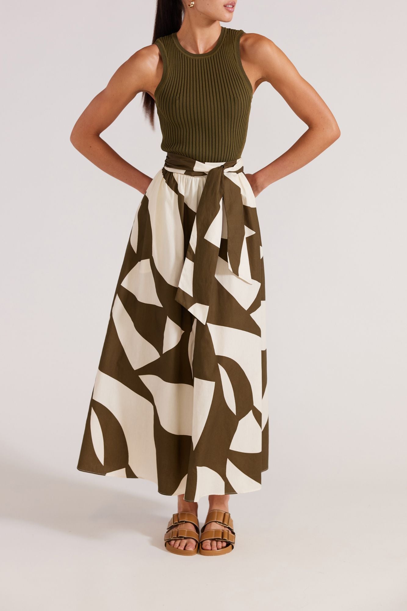 Moda Midi Skirt | Olive